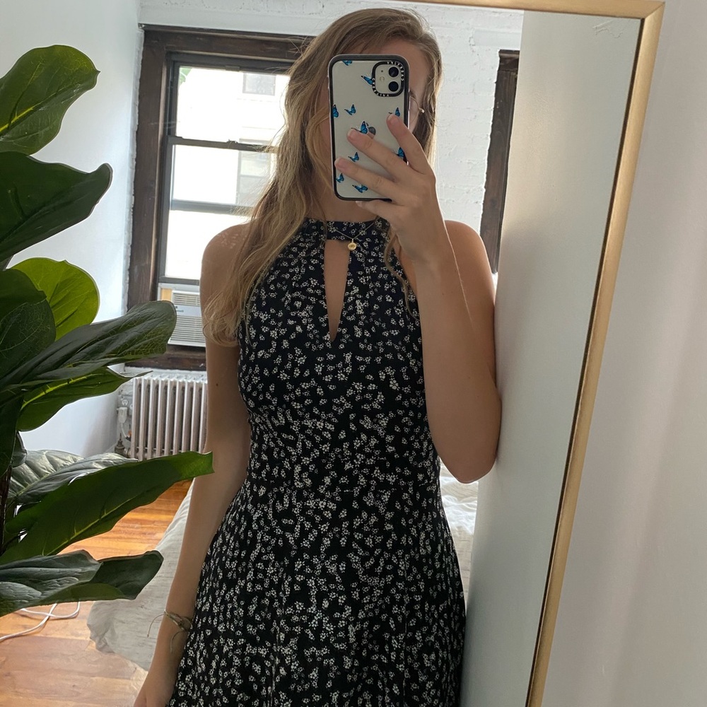 Express floral mini dress